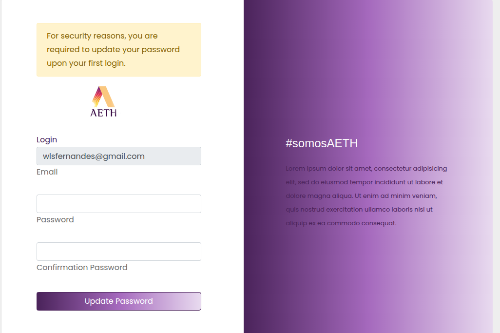 Create password